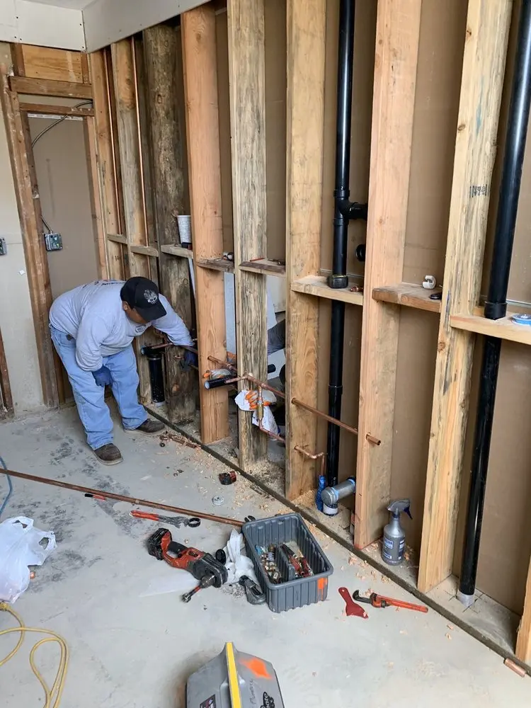 Commercial rough-in plumbing for Water Heater Replacement in John Knox Village